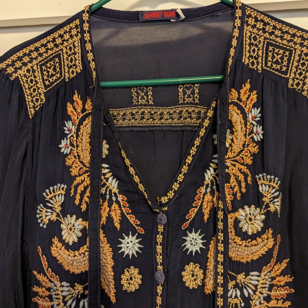 Johnny Was blouse size M - Picture 2 of 9